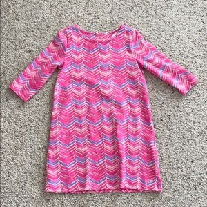 Little girls pink patterned Vineyard Vine Dress